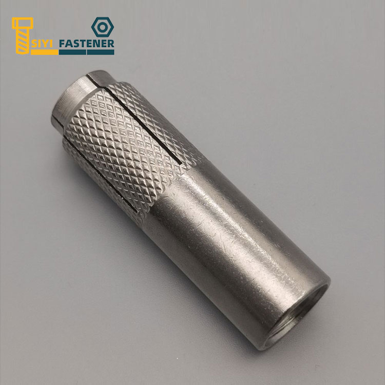 Knurling संग लंगर मा स्टेनलेस स्टील ड्रप